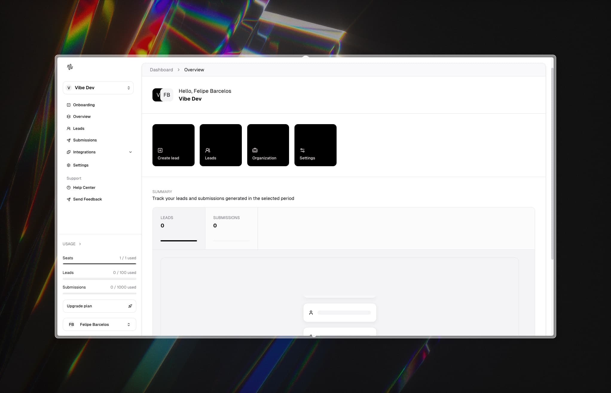 ExzosSphere Dashboard
